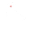 Outline of Italy with a red dot marked near the center.